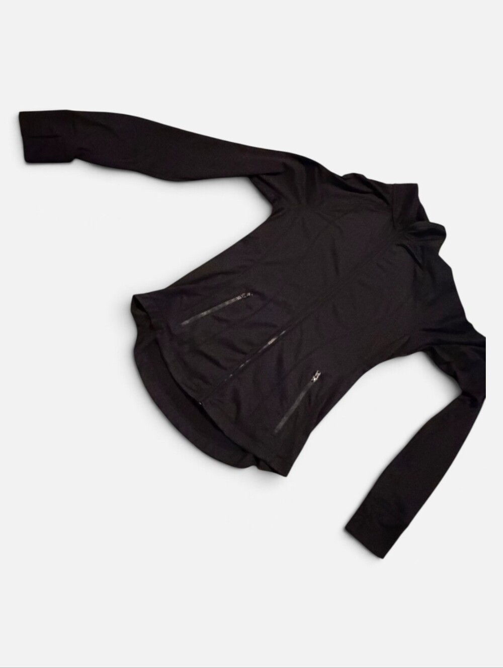 ZELOS Women's Black Athletic Zip-Up Jacket Small